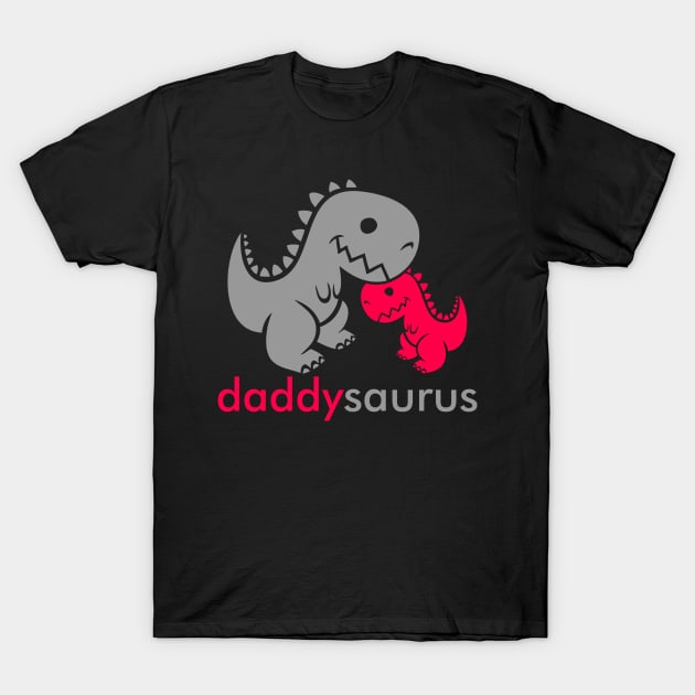 Daddysaurus Dinosaur T-Shirt by AceofDash